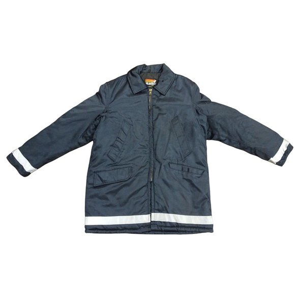 Antler Uniform Jacket Reflective Band Zipper Quilted Interior Size 46 - Picture 6 of 9